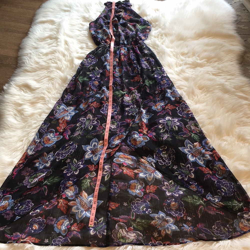 Show Me Your Mumu Karolina Collar Halter Maxi Dress - in City Nights Glimmer - Picture 5 of 14